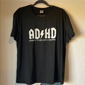 ADHD Black Graphic T-Shirt